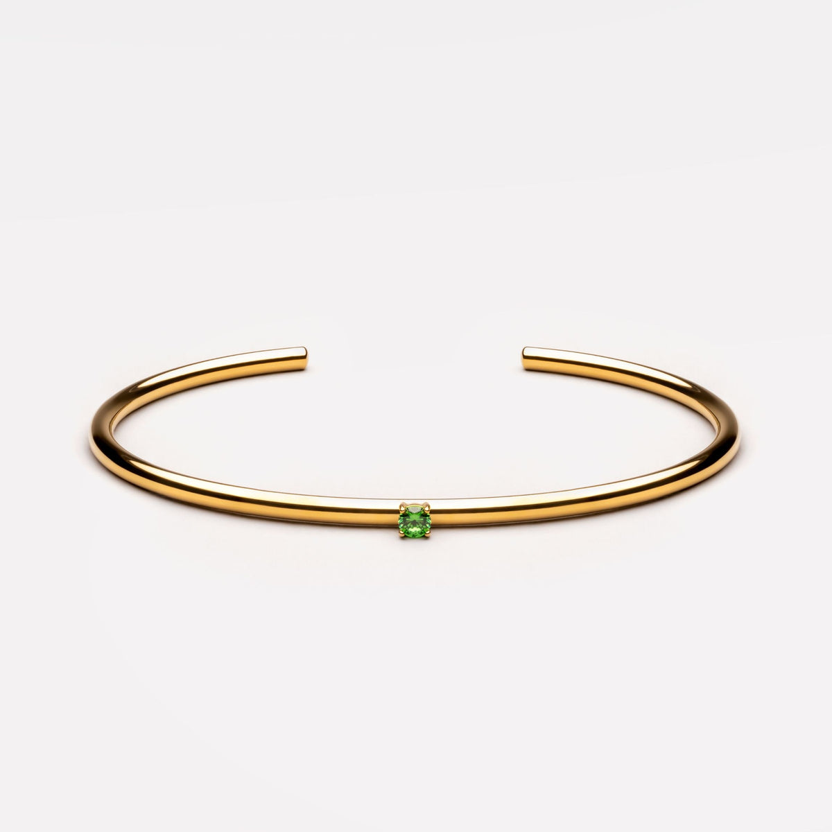 Thin Emerald Cuff
