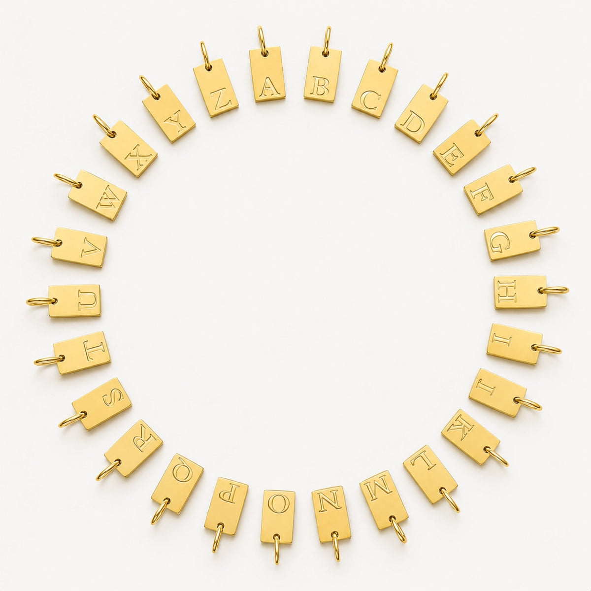 Initial Tag Necklace