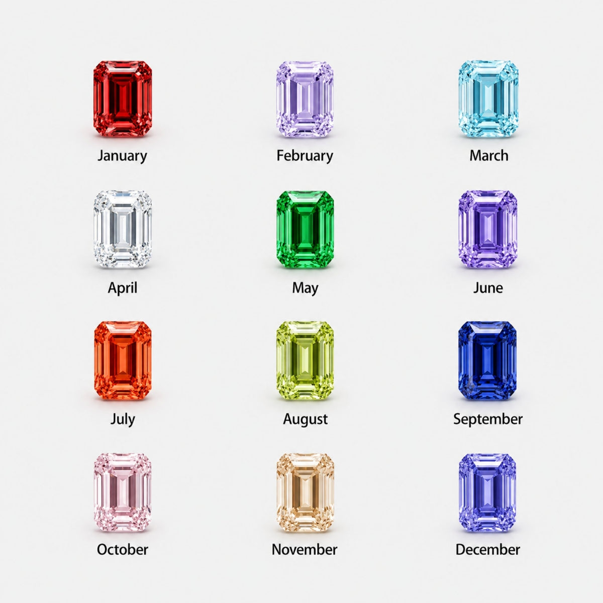 Rectangle Birthstone Ring