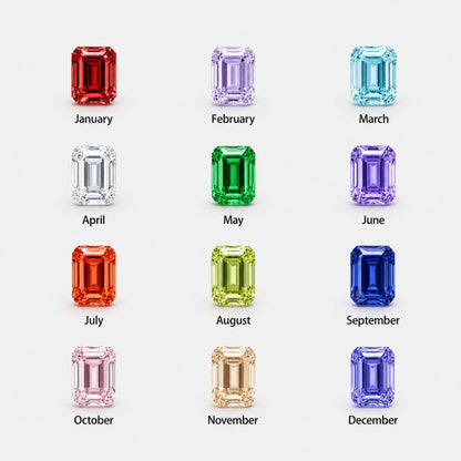 Rectangle Birthstone Ring
